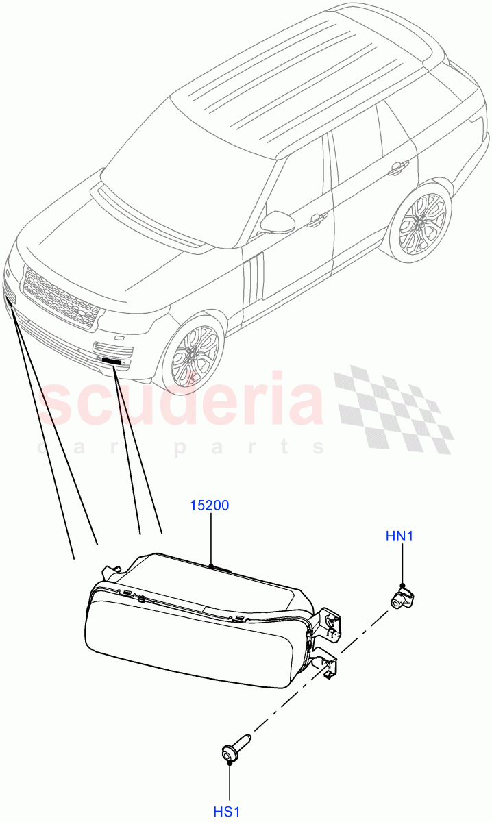 Front Fog Lamps (With Front Fog Lamps) of Land Rover Land Rover Range Rover (2012-2021) [5.0 OHC SGDI NA V8 Petrol]
