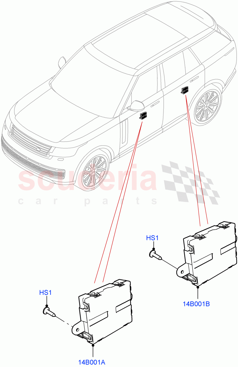 Vehicle Modules And Sensors (Door) of Land Rover Land Rover Range Rover (2022+) [4.4 V8 Turbo Petrol NC10]