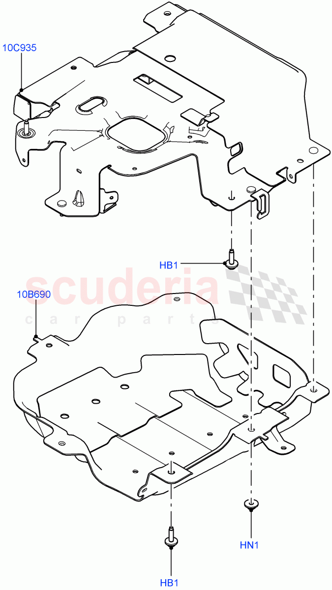 Hybrid Electrical Modules (Charger Cradle) (2.0L AJ200P Hi PHEV, 8HP Gen3 Hybrid Trans) ((V) FROMJA000001) of Land Rover Land Rover Range Rover Sport (2014+) [3.0 I6 Turbo Diesel AJ20D6]
