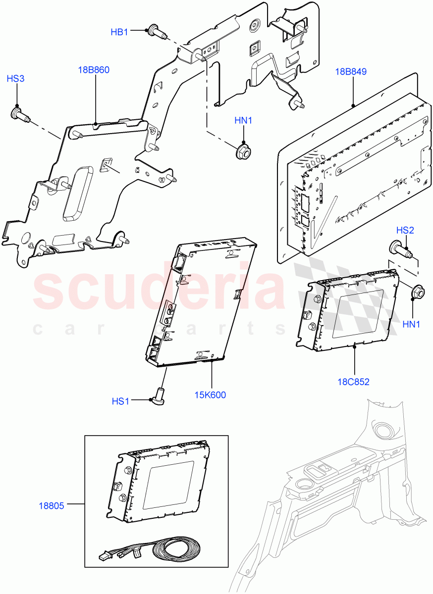 Family Entertainment System (Luggage Compartment) ((V) FROMCA000001) of Land Rover Land Rover Discovery 4 (2010-2016) [4.0 Petrol V6]