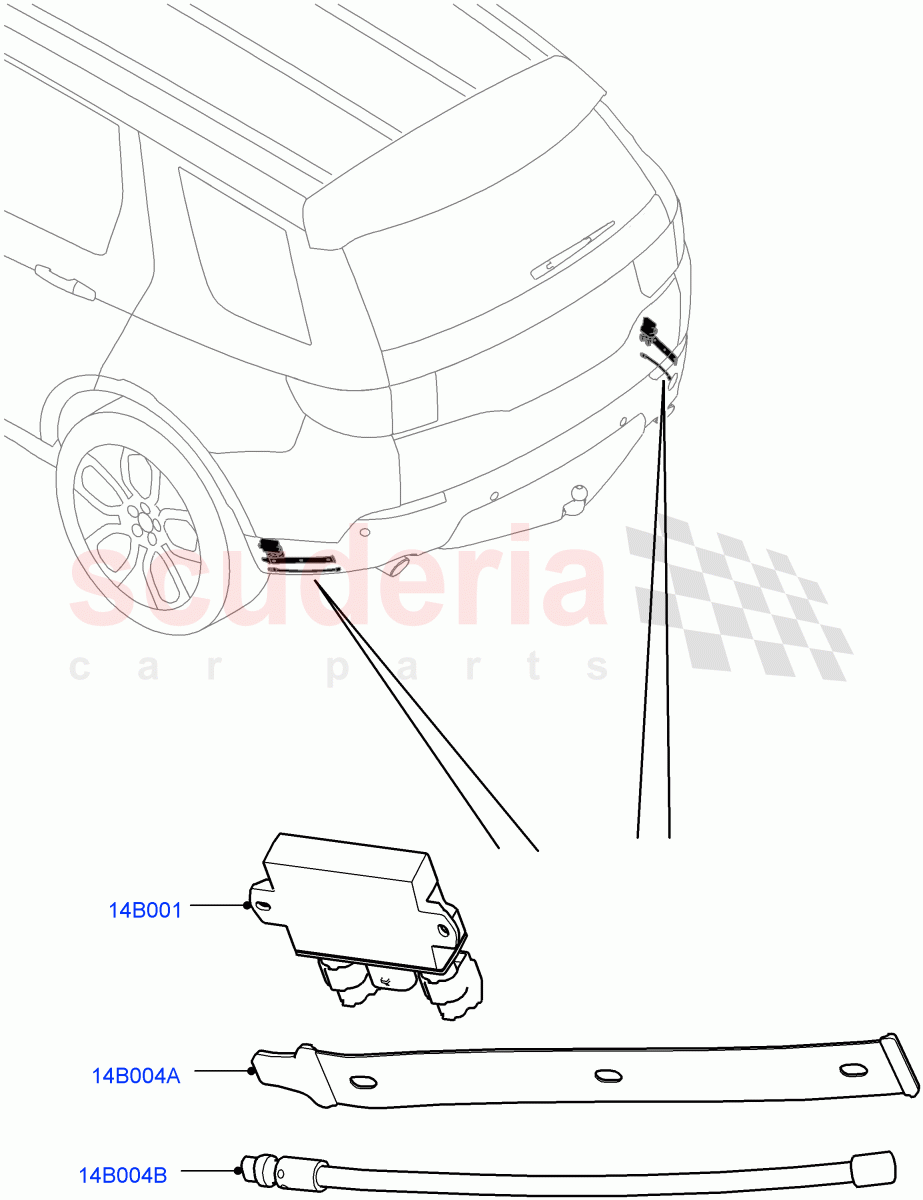 Vehicle Modules And Sensors (Tailgate - Hands Free, Changsu (China)) ((V) FROMFG000001) of Land Rover Land Rover Discovery Sport (2015+) [1.5 I3 Turbo Petrol AJ20P3]
