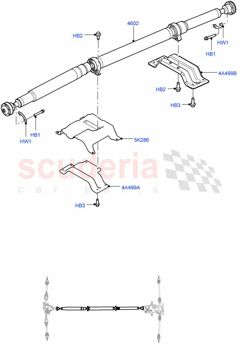 Drive Shaft - Rear Axle Drive (Changsu (China), Dynamic Driveline) ((V) FROMGG134738) of Land Rover Land Rover Range Rover Evoque (2012-2018) [2.0 Turbo Diesel]