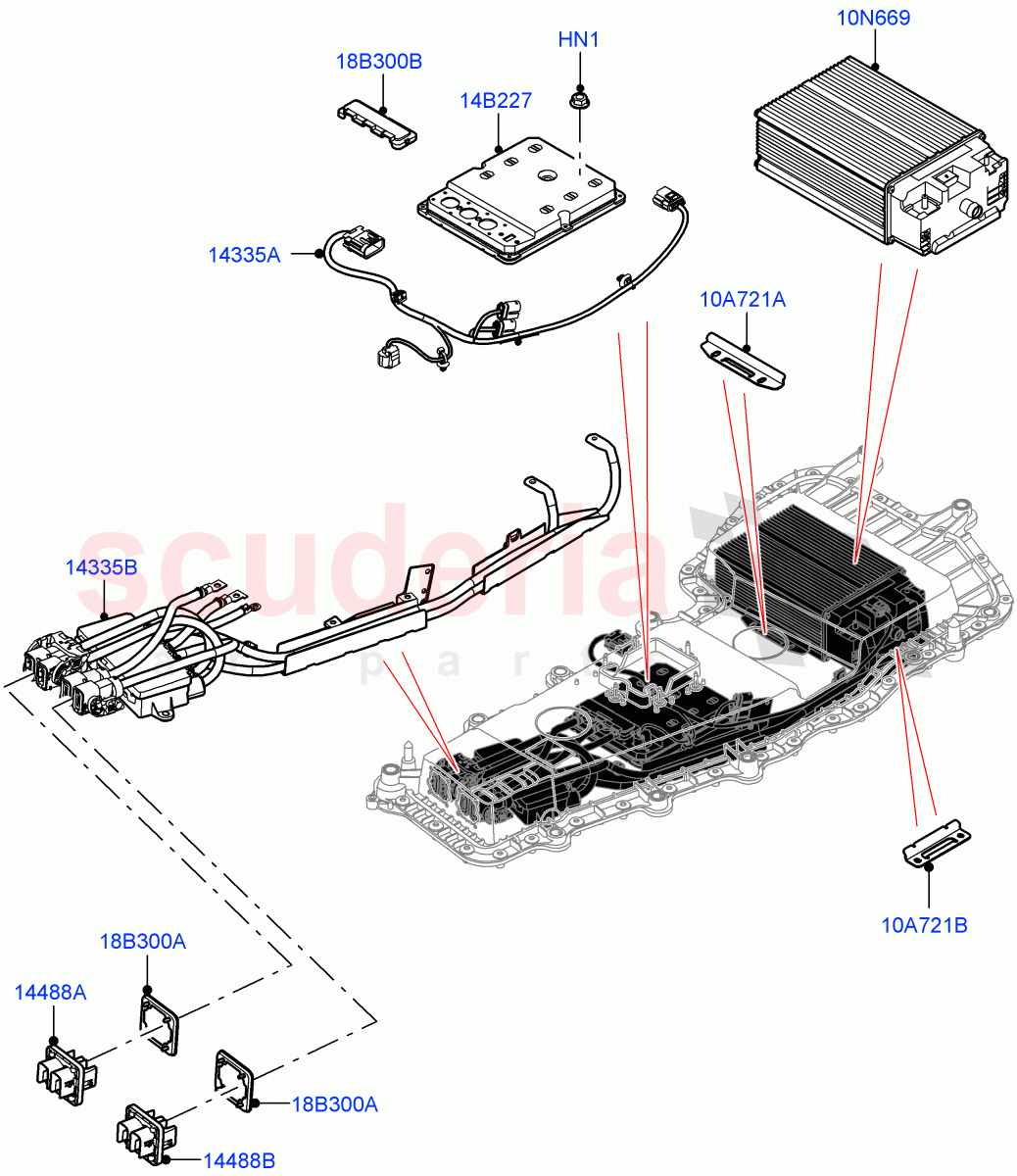 Hybrid Electrical Modules (MHEV Battery, Converter, Harness and Mountings) (Changsu (China), Electric Engine Battery-MHEV) ((V) FROMKG446857) of Land Rover Land Rover Discovery Sport (2015+) [2.2 Single Turbo Diesel]