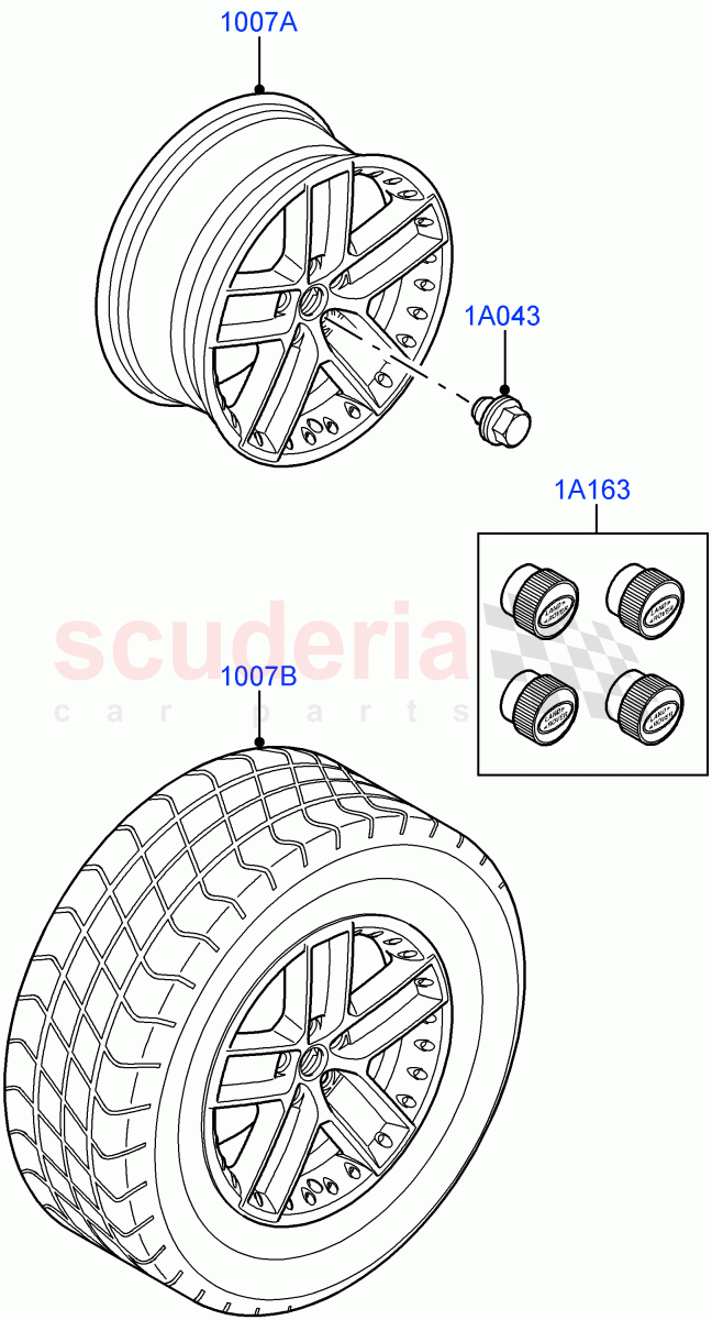 Wheels (Accessory) of Land Rover Land Rover Range Rover Sport (2005-2009) [4.4 AJ Petrol V8]