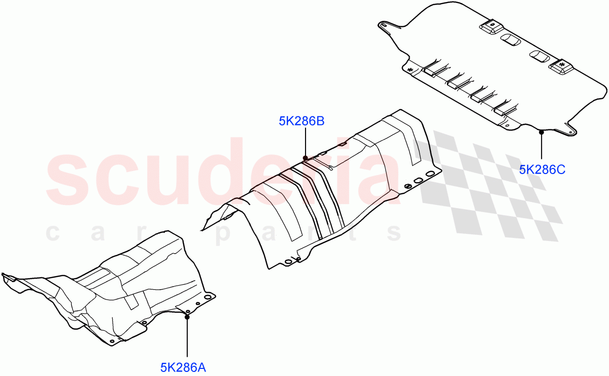 Splash And Heat Shields (Changsu (China)) ((V) FROMEG000001) of Land Rover Land Rover Range Rover Evoque (2012-2018) [2.0 Turbo Diesel]