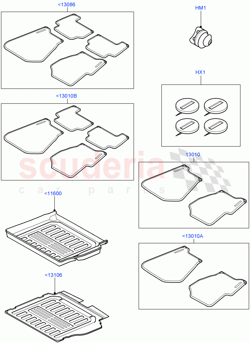 Interior Dress Up (Accessory, Floor Mats) ((V) TO9A999999) of Land Rover Land Rover Range Rover Sport (2005-2009) [4.2 Petrol V8 Supercharged]
