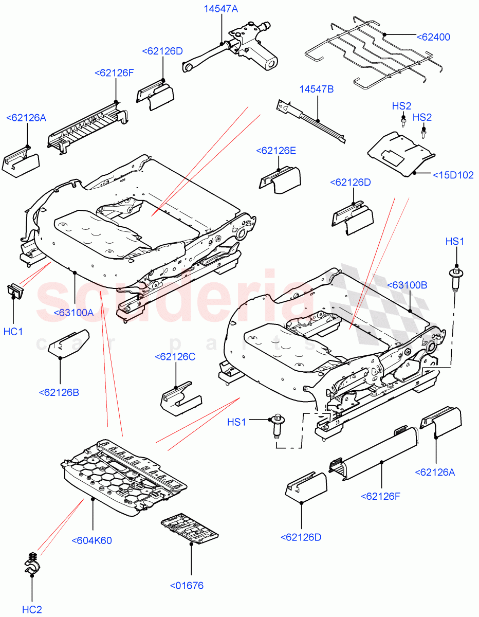 Front Seat Base ((V) TOHA999999) of Land Rover Land Rover Range Rover (2012-2021) [3.0 Diesel 24V DOHC TC]