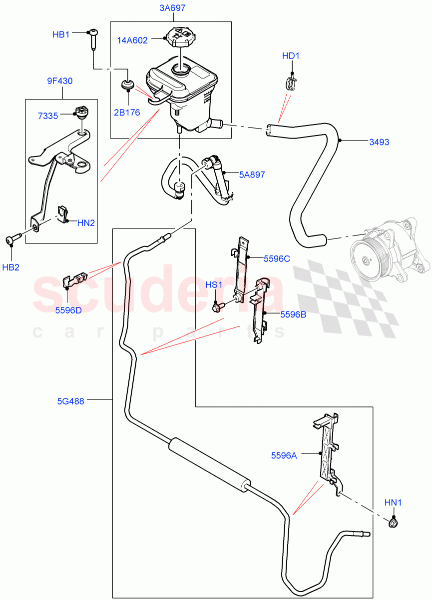 Active Anti-Roll Bar System (Cooler, Reservoir) (3.0L AJ20D6 Diesel High, Electronic Air Suspension With ACE, Sport Suspension w/ARC) ((V) FROMMA000001) of Land Rover Land Rover Range Rover (2012-2021) [5.0 OHC SGDI SC V8 Petrol]