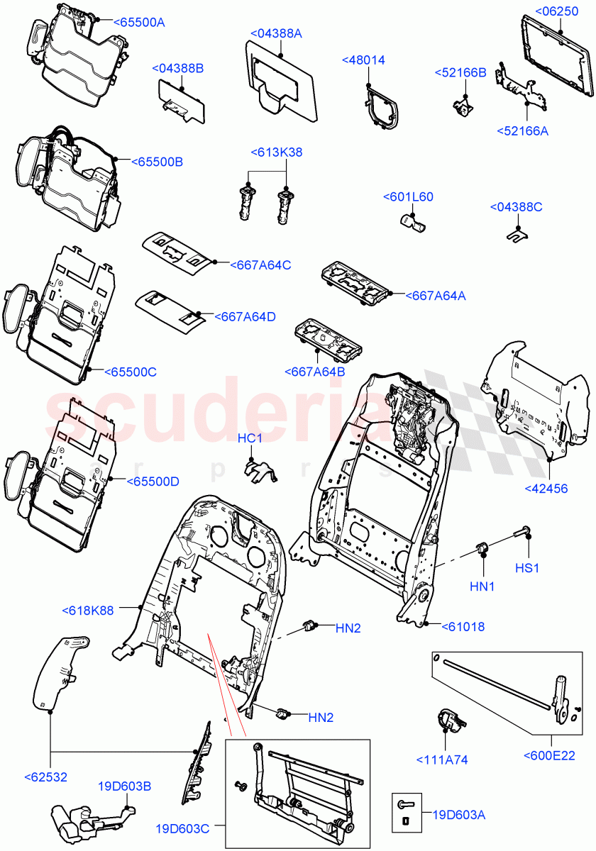 Front Seat Back ((V) FROMJA000001) of Land Rover Land Rover Range Rover (2012-2021) [5.0 OHC SGDI SC V8 Petrol]