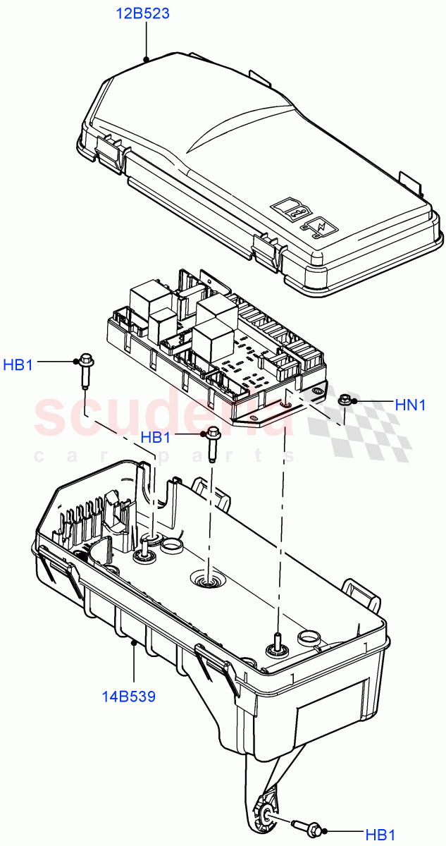 Electronic Control Box (5.0L OHC SGDI NA V8 Petrol - AJ133, 4.4L DOHC DITC V8 Diesel, 5.0L OHC SGDI SC V8 Petrol - AJ133) ((V) FROMAA000001) of Land Rover Land Rover Range Rover (2010-2012) [3.6 V8 32V DOHC EFI Diesel]