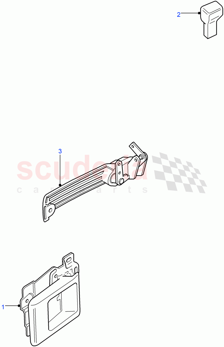 Front Door Latch Mechanism of Land Rover Land Rover Defender (2007-2016)