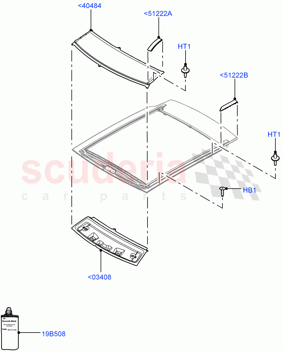 Roof - Sheet Metal (With Roof Conversion-Panorama Roof, Changsu (China)) ((V) FROMEG000001) of Land Rover Land Rover Range Rover Evoque (2012-2018) [2.0 Turbo Petrol GTDI]