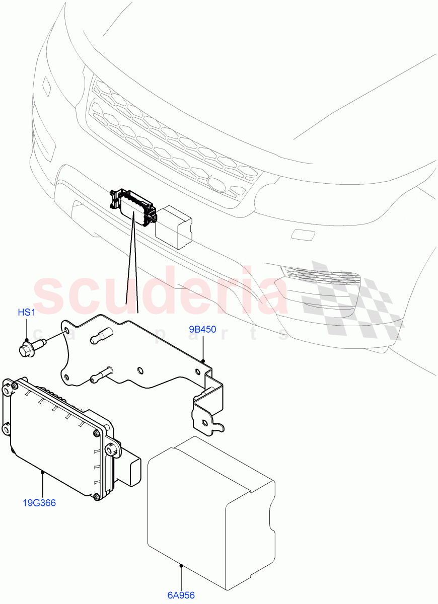 Speed Control (5.0L OHC SGDI SC V8 Petrol - AJ133, Adaptive Speed Control+Queue Assist, 5.0 Petrol AJ133 DOHC CDA, 5.0L P AJ133 DOHC CDA S/C Enhanced, ACC Plus With Queue Assist, ACC + Stop/go, ACC + Adaptive Lane Control) of Land Rover Land Rover Range Rover Sport (2014+) [5.0 OHC SGDI SC V8 Petrol]
