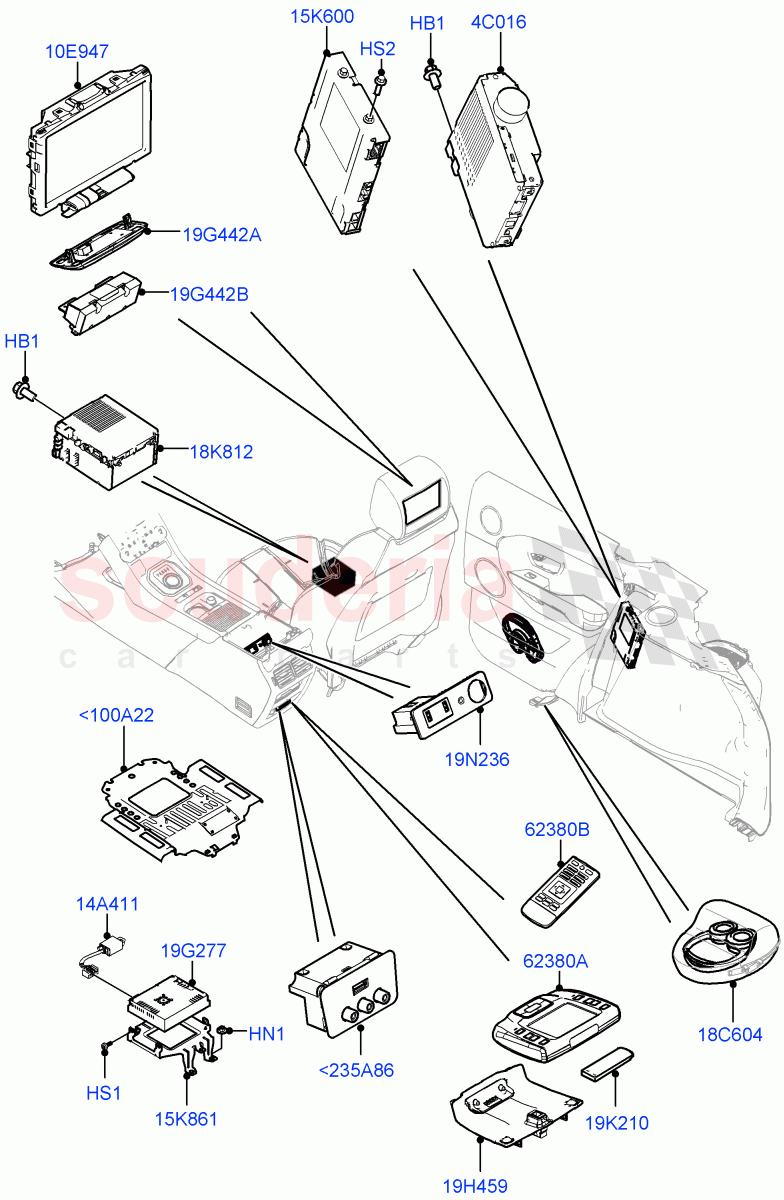 Family Entertainment System (Board Monitor) (Itatiaia (Brazil)) ((V) FROMGT000001) of Land Rover Land Rover Range Rover Evoque (2012-2018) [2.0 Turbo Diesel]