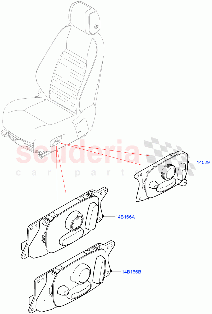 Switches (Seats) (Changsu (China)) ((V) FROMHG379388) of Land Rover Land Rover Discovery Sport (2015+) [2.2 Single Turbo Diesel]