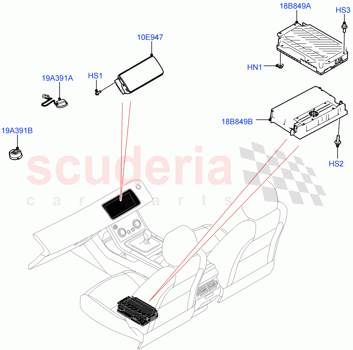 Audio Equipment - Original Fit (Changsu (China)) ((V) FROMKG446857) of Land Rover Land Rover Discovery Sport (2015+) [2.0 Turbo Diesel AJ21D4]