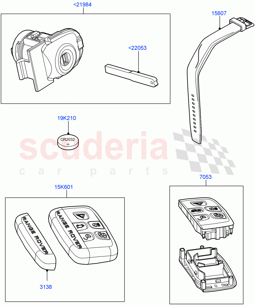 Vehicle Lock Sets And Repair Kits of Land Rover Land Rover Range Rover Sport (2014+) [3.0 DOHC GDI SC V6 Petrol]