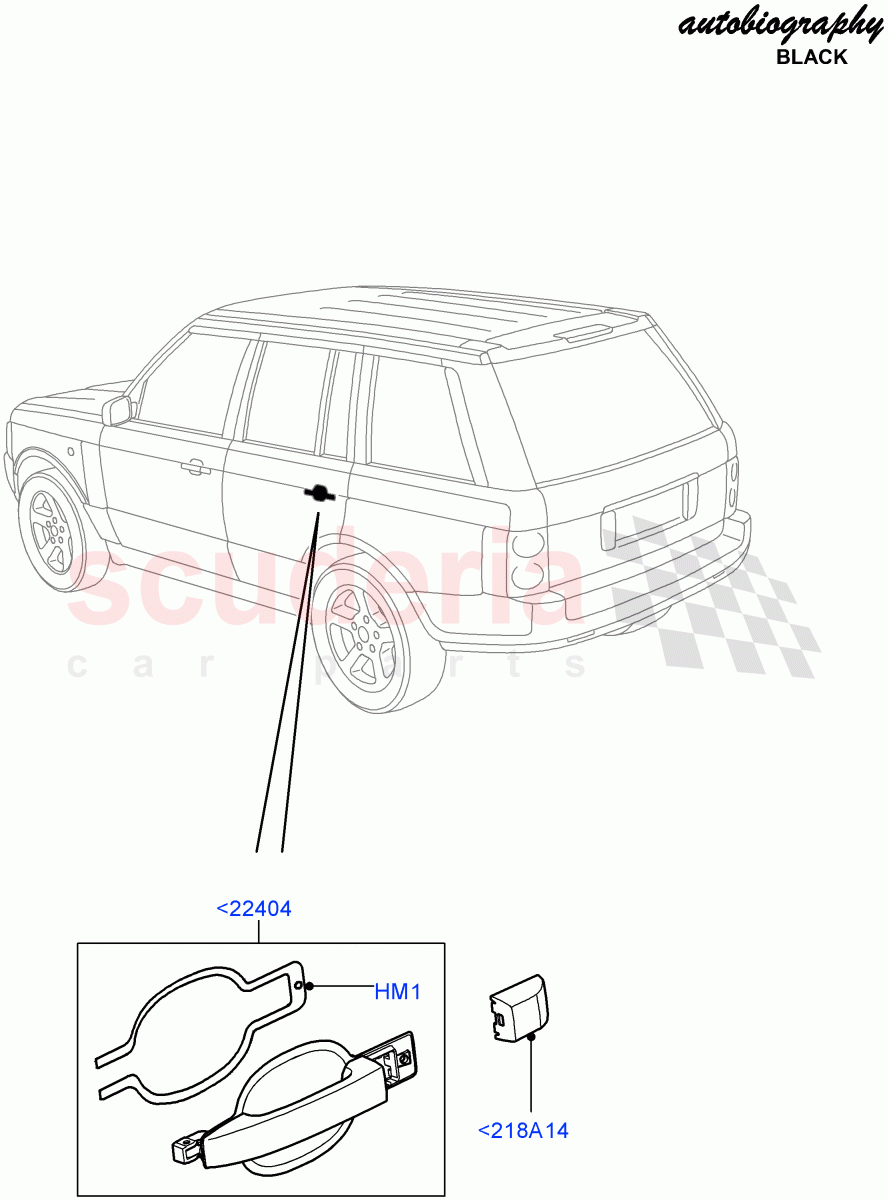 Rear Door Lock Controls (Autobiography Black LE) ((V) FROMAA313069) of Land Rover Land Rover Range Rover (2010-2012) [5.0 OHC SGDI SC V8 Petrol]