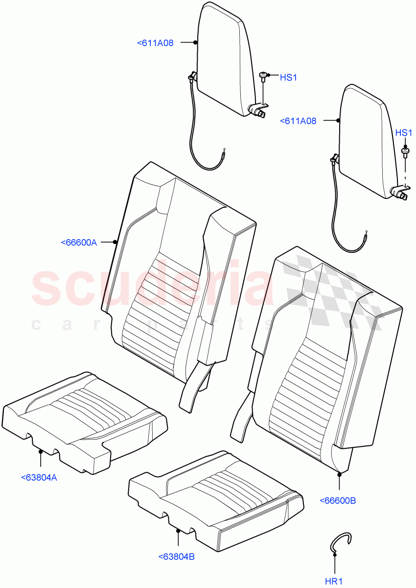 Rear Seat Covers (Windsor Leather, Halewood (UK), With 3rd Row Double Seat) ((V) FROMLH000001) of Land Rover Land Rover Discovery Sport (2015+) [2.0 Turbo Petrol GTDI]