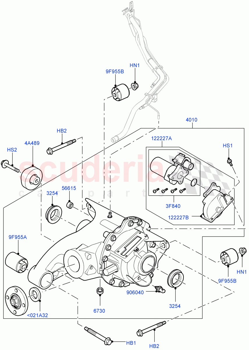 Rear Axle ((V) FROMAA000001) of Land Rover Land Rover Range Rover Sport (2010-2013) [3.6 V8 32V DOHC EFI Diesel]