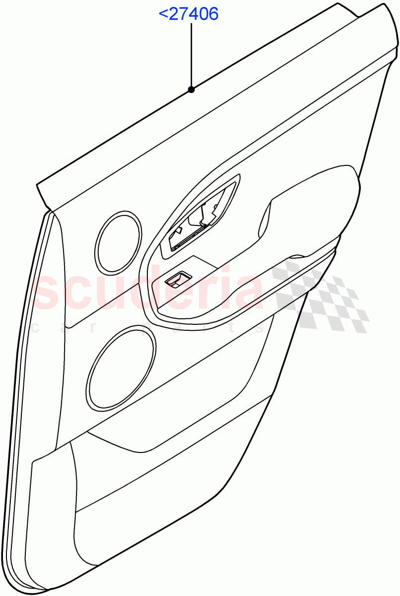 Rear Door Trim Panels (5 Door, Itatiaia (Brazil)) ((V) FROMGT000001) of Land Rover Land Rover Range Rover Evoque (2012-2018) [2.0 Turbo Petrol GTDI]