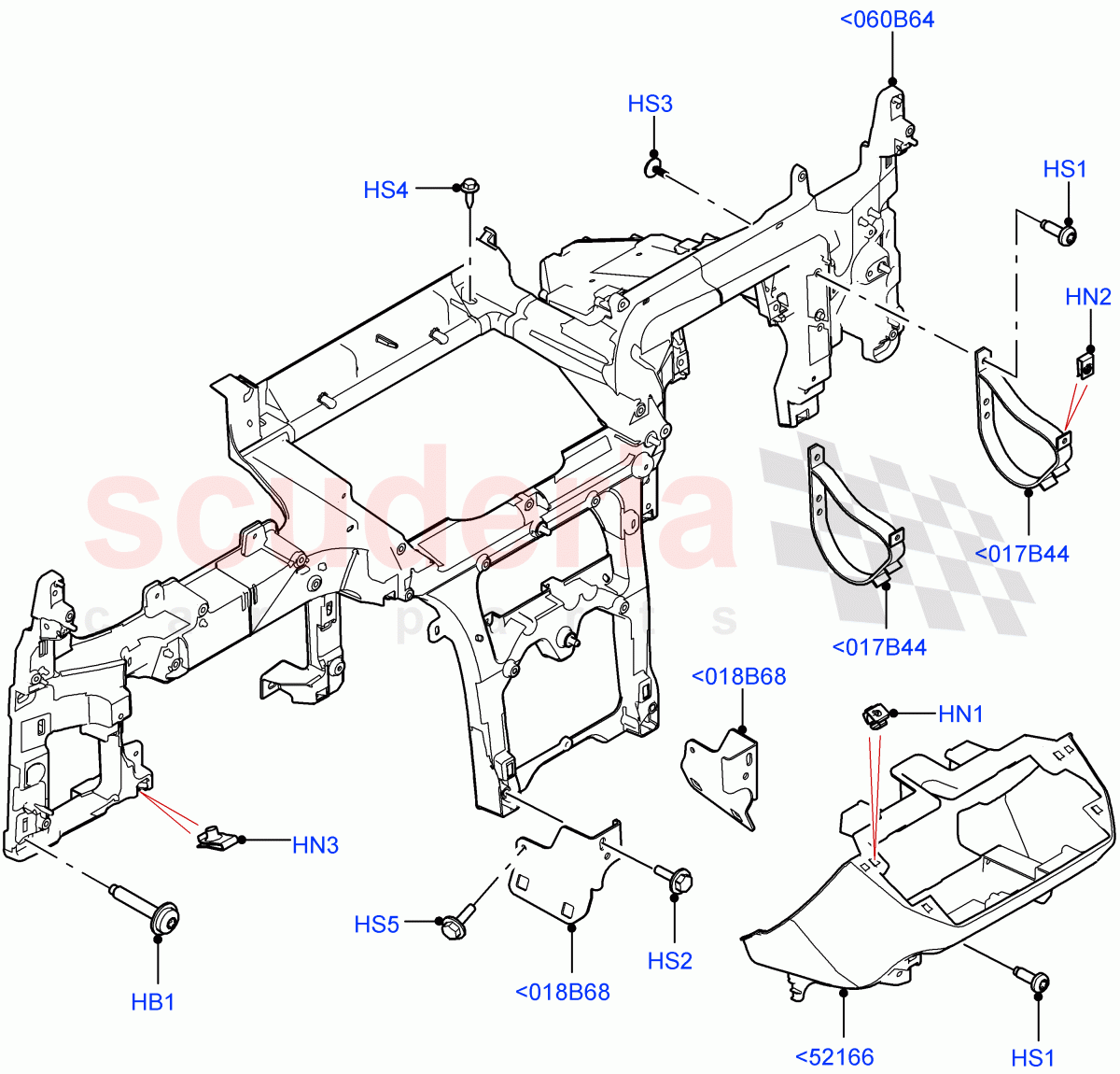 Instrument Panel (Internal Components) of Land Rover Land Rover Defender (2020+) [3.0 I6 Turbo Diesel AJ20D6]