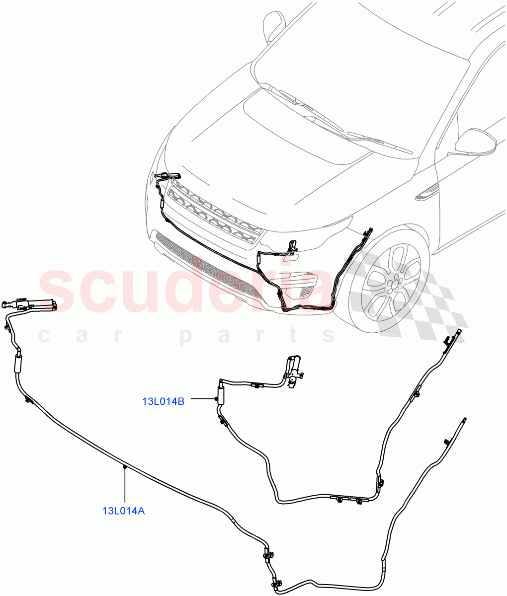 Headlamp Washer (Halewood (UK), With Headlamp Power Wash) ((V) FROMLH000001) of Land Rover Land Rover Discovery Sport (2015+) [2.0 Turbo Diesel AJ21D4]