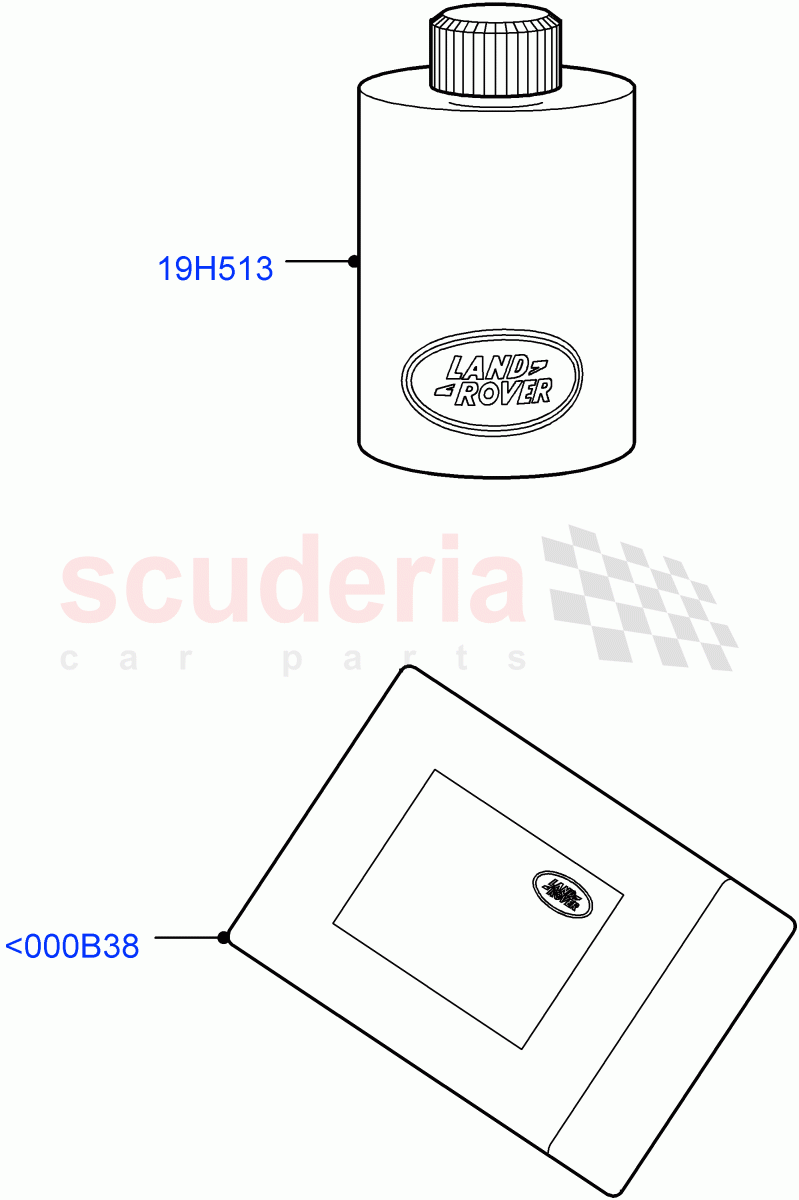 Cleaning Accessories (Interior, Accessory) (Halewood (UK), Itatiaia (Brazil)) of Land Rover Land Rover Discovery Sport (2015+) [2.0 Turbo Diesel AJ21D4]