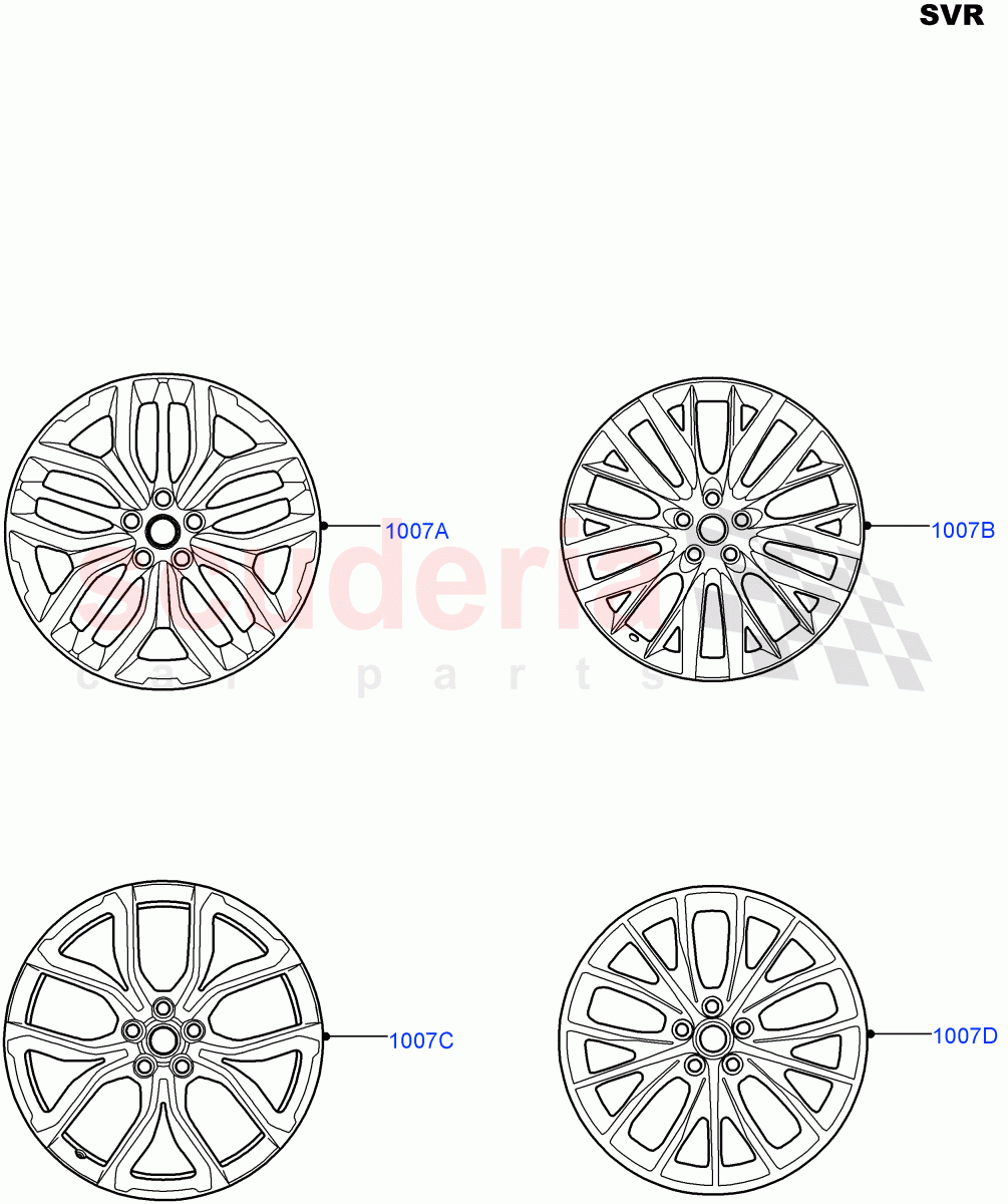 Wheels (SVR Version, SVR) ((V) FROMFA000001) of Land Rover Land Rover Range Rover Sport (2014+) [3.0 I6 Turbo Petrol AJ20P6]