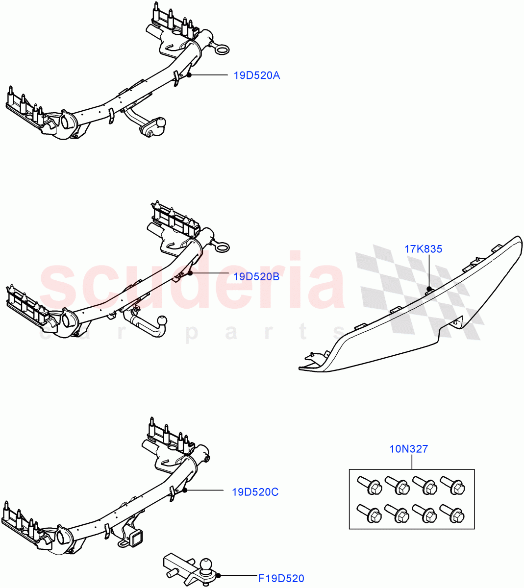 Towing Equipment (Accessory) (Halewood (UK)) ((V) TOKH999999) of Land Rover Land Rover Discovery Sport (2015+) [2.0 Turbo Diesel AJ21D4]