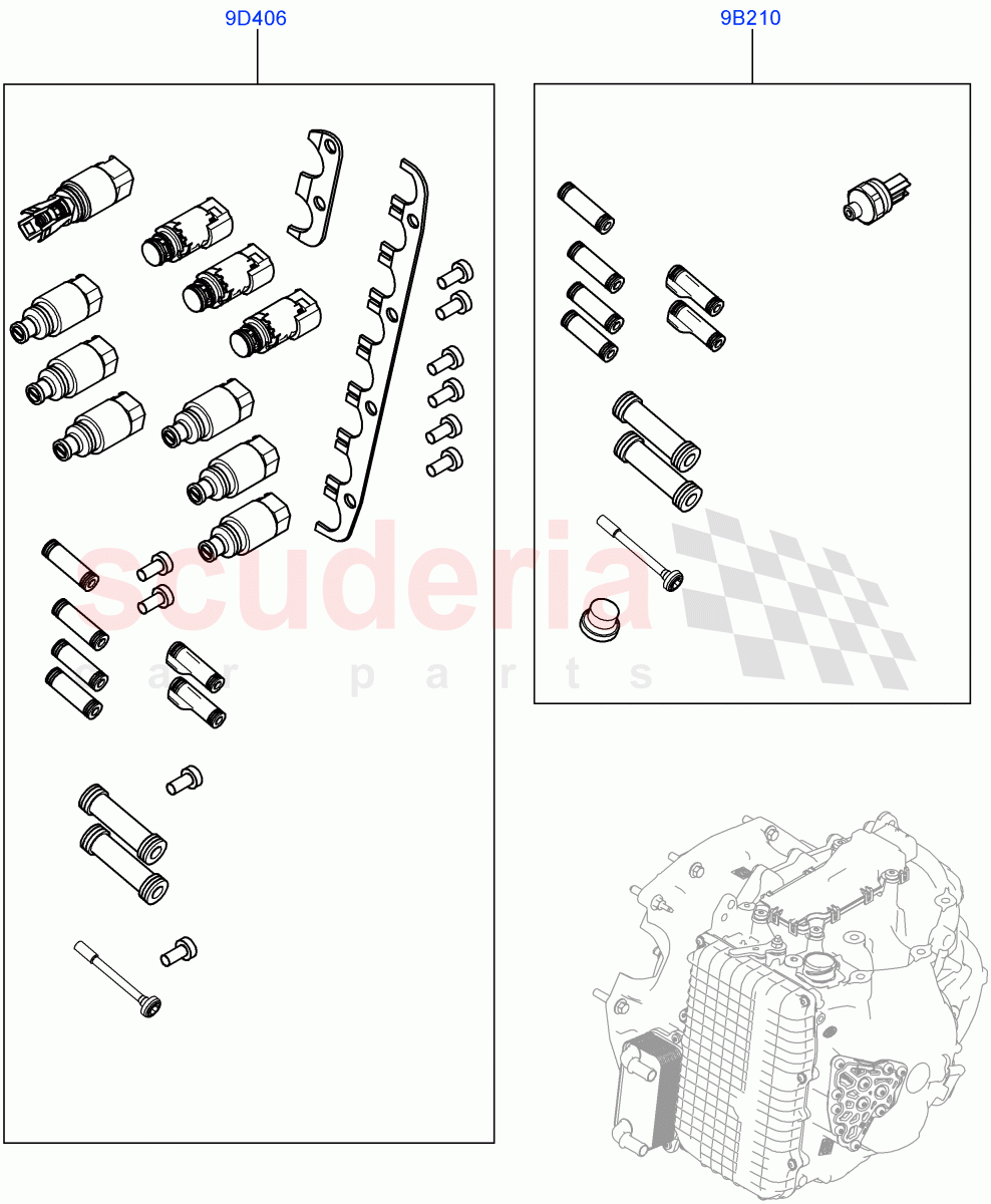 Valve Body - Main Control & Servo's (2.0L 16V TIVCT T/C 240PS Petrol, 9 Speed Auto AWD, Itatiaia (Brazil)) ((V) FROMGT000001) of Land Rover Land Rover Discovery Sport (2015+) [2.0 Turbo Petrol AJ200P]