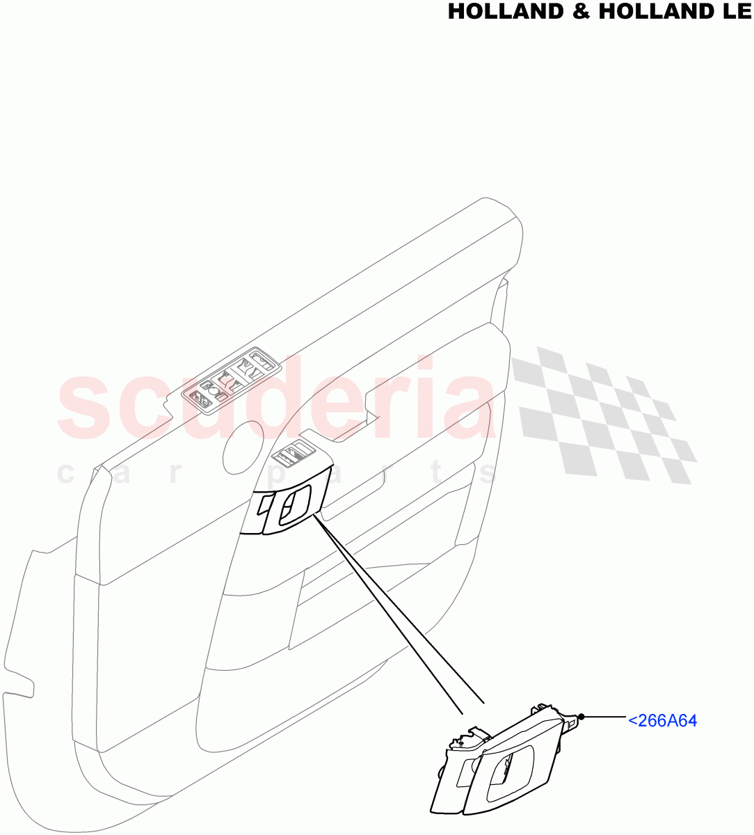 Front Door Trim Installation (Holland & Holland LE) (Console Deployable Tables) ((V) FROMFA000001) of Land Rover Land Rover Range Rover (2012-2021) [4.4 DOHC Diesel V8 DITC]