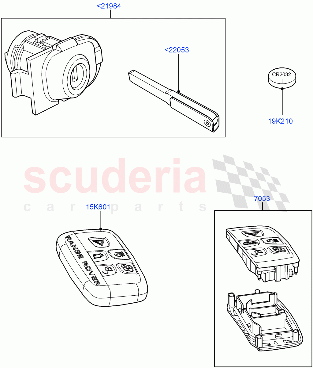 Vehicle Lock Sets And Repair Kits (Changsu (China)) ((V) FROMEG000001) of Land Rover Land Rover Range Rover Evoque (2012-2018) [2.2 Single Turbo Diesel]