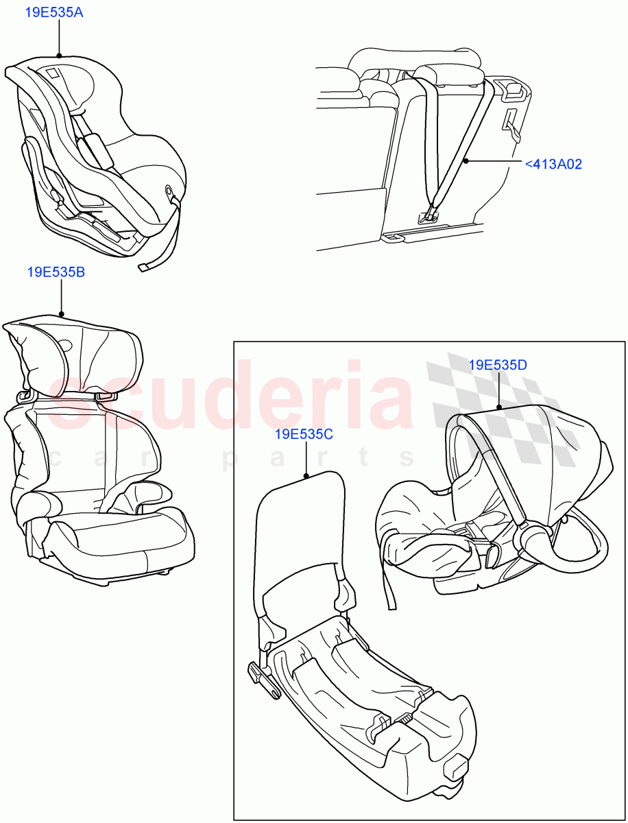 Child Seat (Accessory) of Land Rover Land Rover Range Rover Sport (2005-2009) [3.6 V8 32V DOHC EFI Diesel]