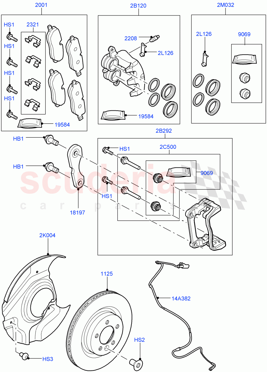 Front Brake Discs And Calipers (5.0L OHC SGDI NA V8 Petrol - AJ133, 3.6L V8 32V DOHC EFi Diesel Lion) ((V) FROMAA000001) of Land Rover Land Rover Range Rover (2010-2012) [4.4 DOHC Diesel V8 DITC]