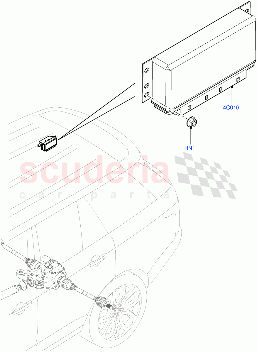 Rear Axle Modules And Sensors (Electronic Locking Differential) of Land Rover Land Rover Range Rover (2012-2021) [3.0 I6 Turbo Petrol AJ20P6]