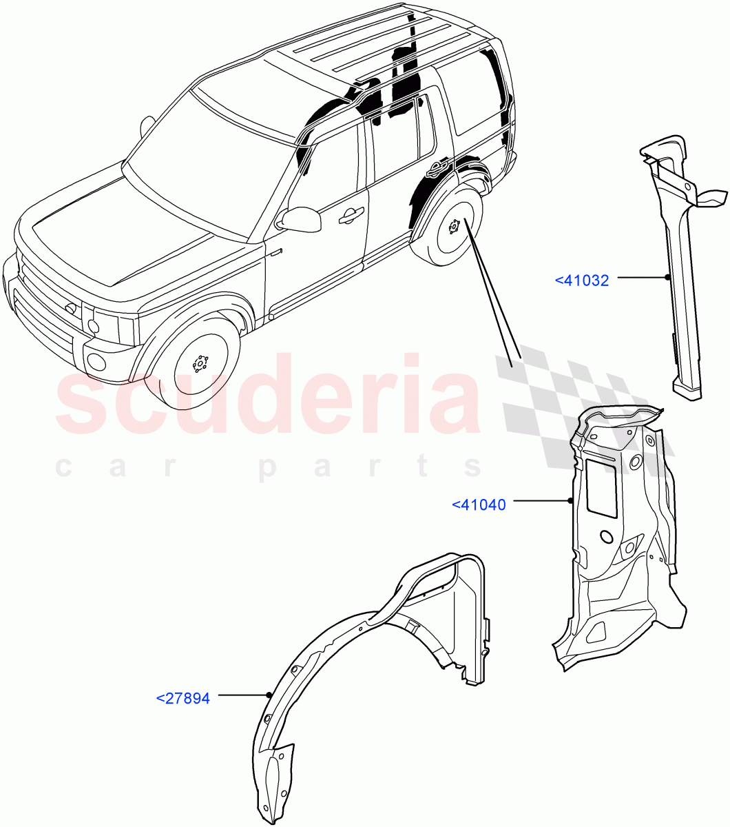 Side Panels - Outer ((V) FROMAA000001) of Land Rover Land Rover Discovery 4 (2010-2016) [3.0 Diesel 24V DOHC TC]