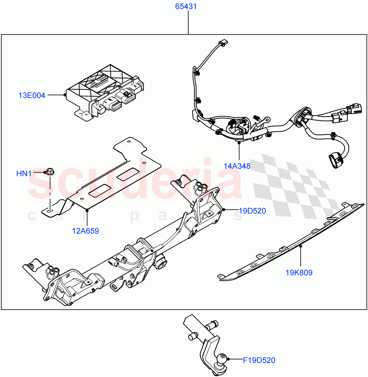 Accessory Pack (AUS/NZ Tow Bar) ((+) "AUS/NZ") of Land Rover Land Rover Defender (2020+) [2.0 Turbo Petrol AJ200P]