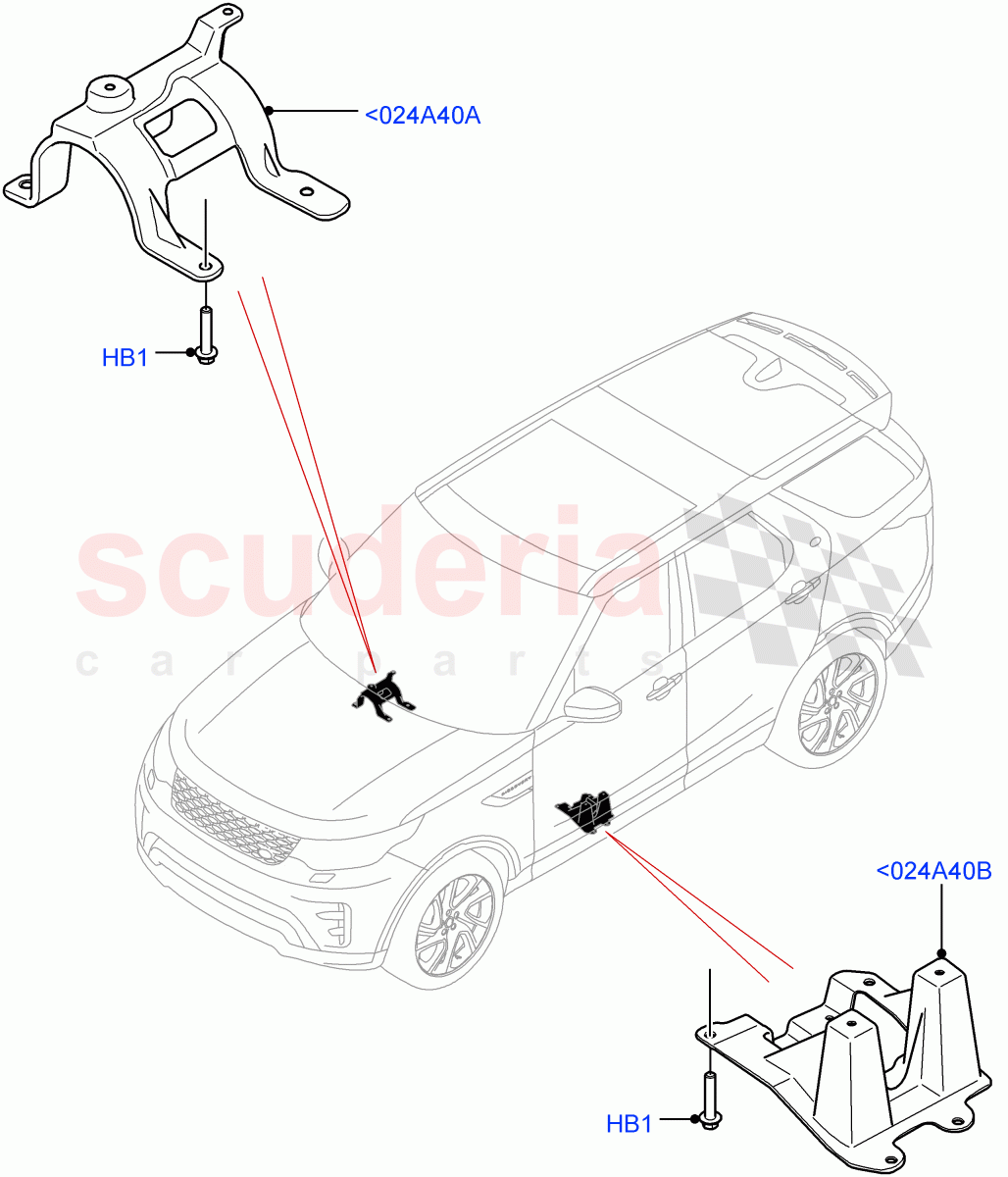 Floor Pan - Centre And Rear (Nitra Plant Build) (2.0L I4 DSL MID DOHC AJ200, 2.0L I4 DSL HIGH DOHC AJ200) ((V) FROMK2000001) of Land Rover Land Rover Discovery 5 (2017+) [3.0 Diesel 24V DOHC TC]