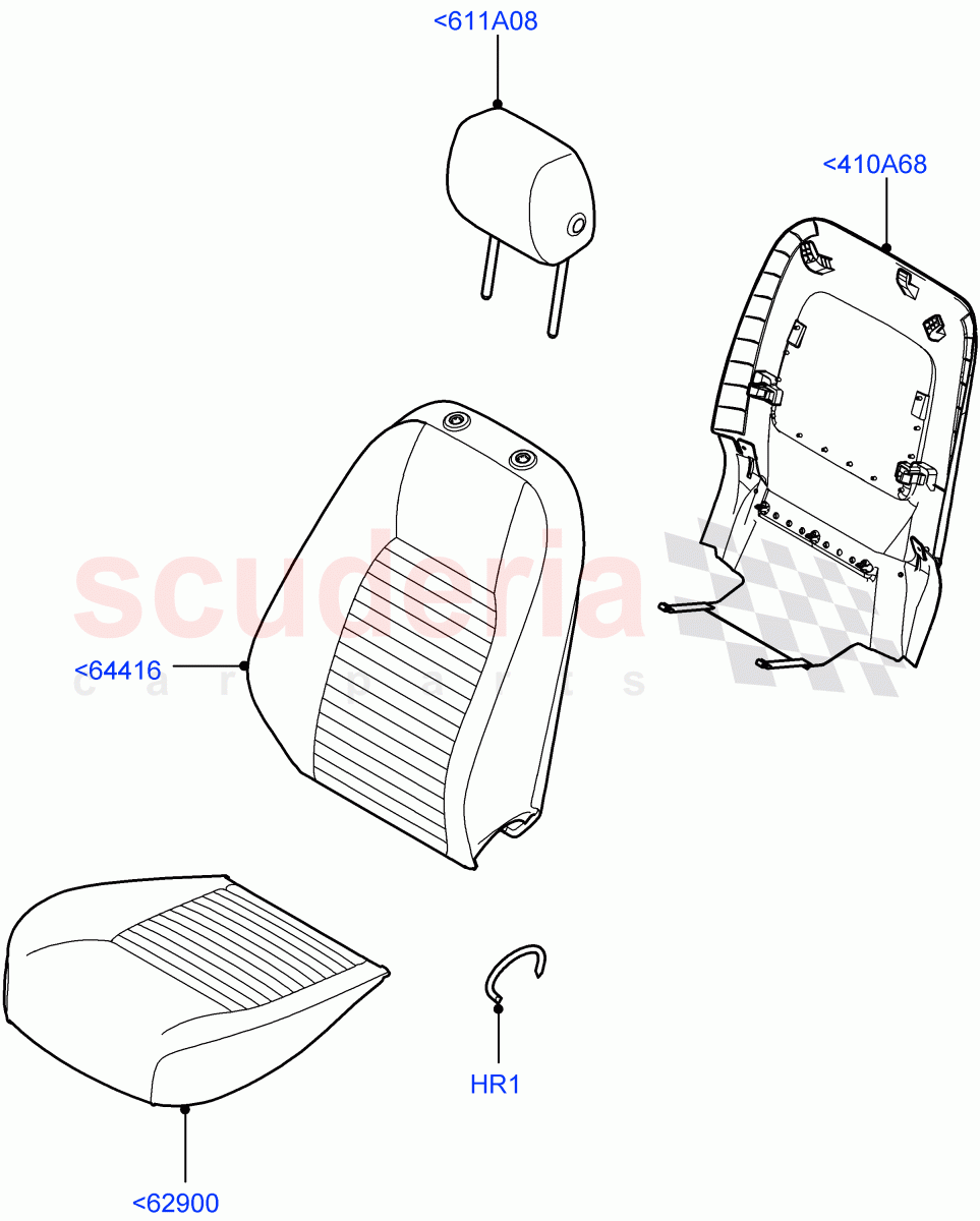Front Seat Covers (Windsor Leather, Changsu (China)) ((V) FROMFG000001) of Land Rover Land Rover Discovery Sport (2015+) [2.0 Turbo Petrol AJ200P]