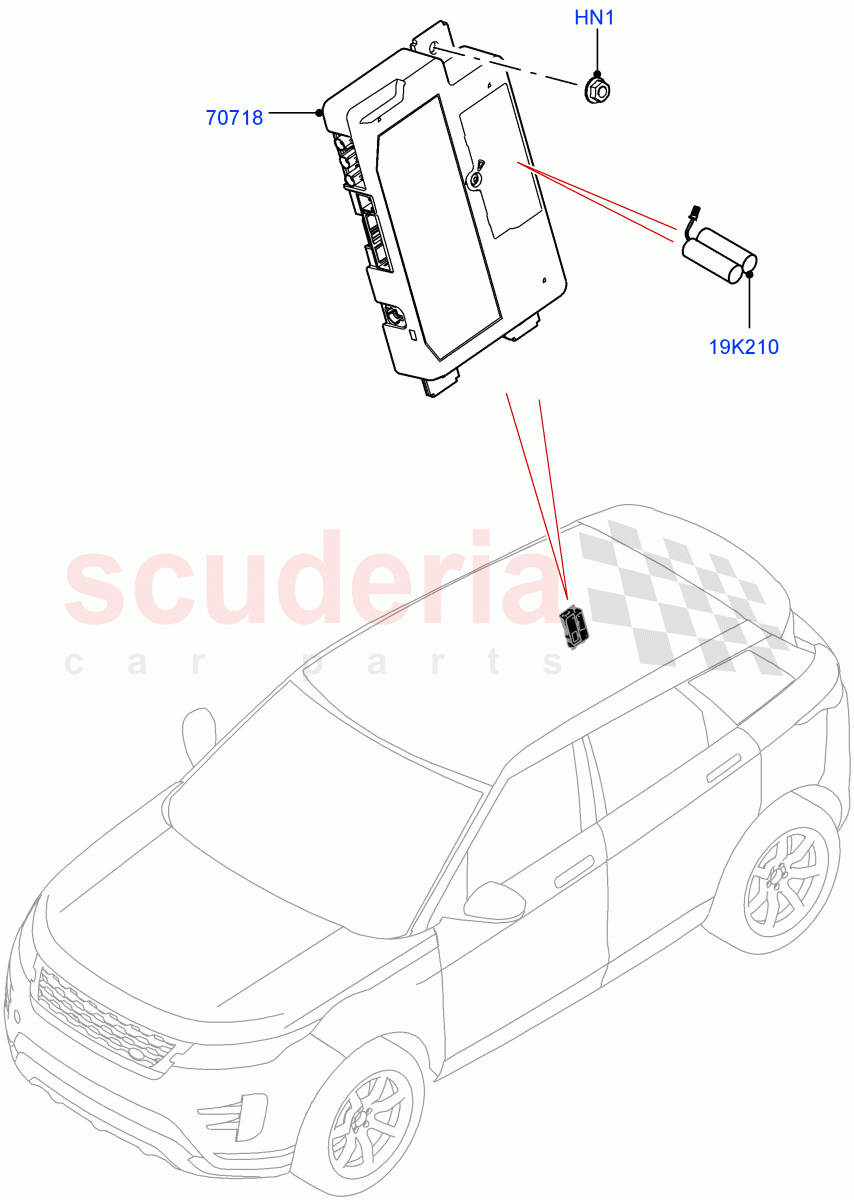 Telematics (Itatiaia (Brazil)) of Land Rover Land Rover Range Rover Evoque (2019+) [2.0 Turbo Petrol AJ200P]