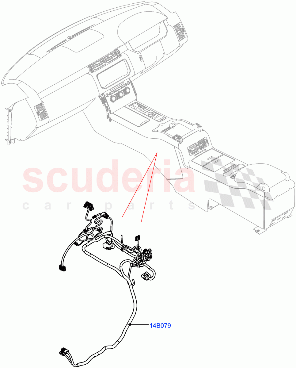 Electrical Wiring - Engine And Dash (Console) ((V) FROMJA000001) of Land Rover Land Rover Range Rover (2012-2021) [2.0 Turbo Petrol GTDI]