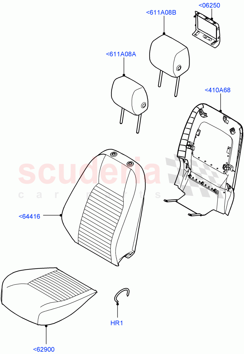Front Seat Covers (Windsor Leather, Itatiaia (Brazil)) ((V) FROMGT000001) of Land Rover Land Rover Discovery Sport (2015+) [2.0 Turbo Petrol GTDI]