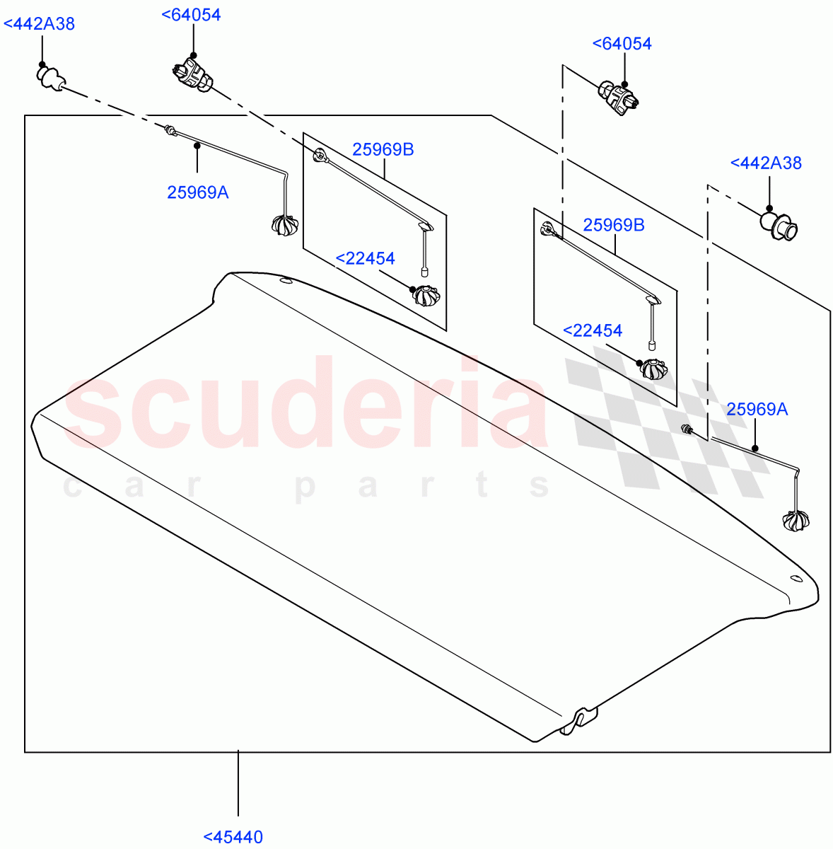 Load Compartment Trim (Package Tray) (Changsu (China)) ((V) FROMEG000001) of Land Rover Land Rover Range Rover Evoque (2012-2018) [2.2 Single Turbo Diesel]