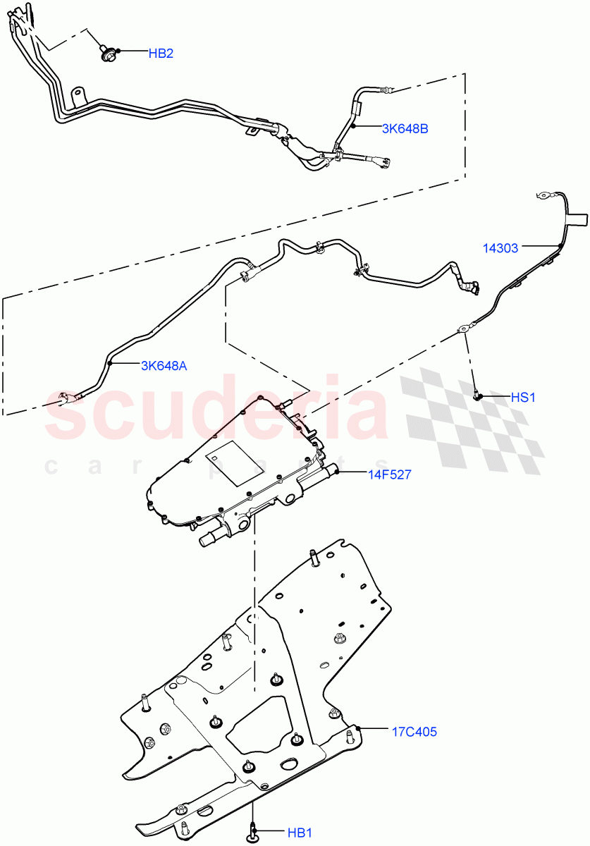 Hybrid Electrical Modules (Inverter) (Electric Engine Battery-PHEV) ((V) FROMLH000001) of Land Rover Land Rover Discovery Sport (2015+) [1.5 I3 Turbo Petrol AJ20P3]
