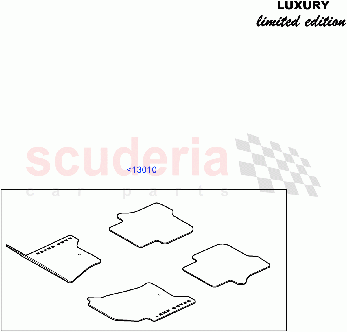 Floor Trim ((V) FROMCA000001) of Land Rover Land Rover Discovery 4 (2010-2016) [3.0 DOHC GDI SC V6 Petrol]