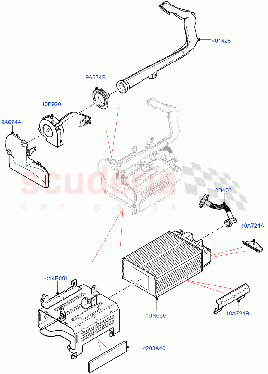 Hybrid Electrical Modules (MHEV Battery, Duct, Fan) (Electric Engine Battery-MHEV) of Land Rover Land Rover Range Rover (2012-2021) [5.0 OHC SGDI NA V8 Petrol]