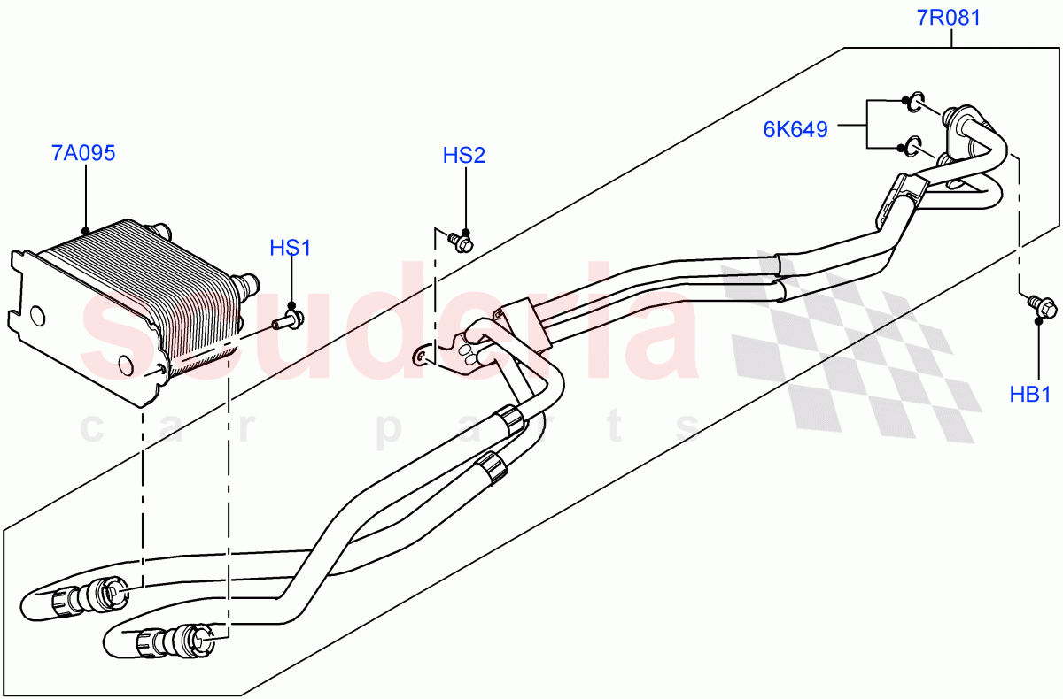 Transmission Cooling Systems (5.0L OHC SGDI SC V8 Petrol - AJ133, 8 Speed Auto Trans ZF 8HP70 4WD, 5.0L OHC SGDI NA V8 Petrol - AJ133, 3.0L DOHC GDI SC V6 PETROL, 5.0 Petrol AJ133 DOHC CDA, 5.0L P AJ133 DOHC CDA S/C Enhanced) of Land Rover Land Rover Range Rover (2012-2021) [5.0 OHC SGDI SC V8 Petrol]