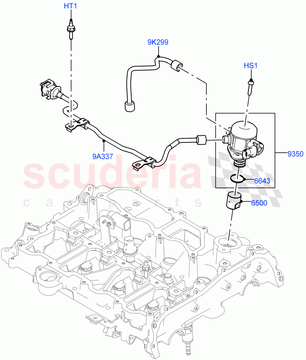 Fuel Injection Pump-Engine Mounted (2.0L AJ20P4 Petrol Mid PTA, Itatiaia (Brazil), 2.0L AJ20P4 Petrol High PTA, 2.0L AJ20P4 Petrol E100 PTA) of Land Rover Land Rover Range Rover Evoque (2019+) [2.0 Turbo Petrol AJ200P]