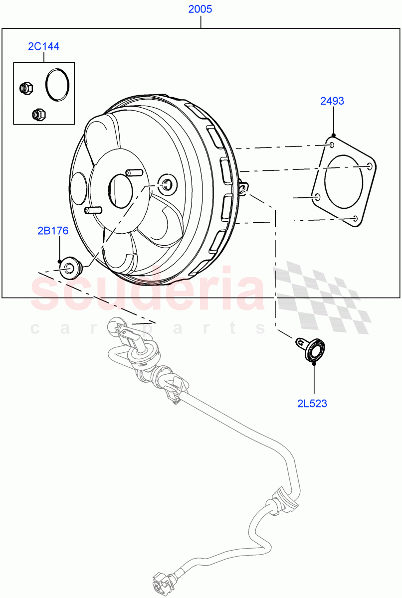 Brake Booster (Halewood (UK)) of Land Rover Land Rover Range Rover Evoque (2012-2018) [2.2 Single Turbo Diesel]